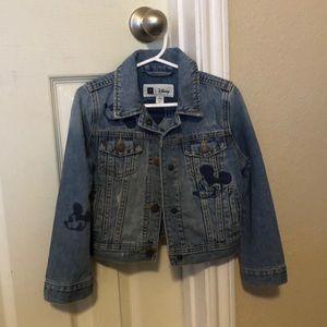 GAP Kids Disney Mickey Mouse blue jean jacket